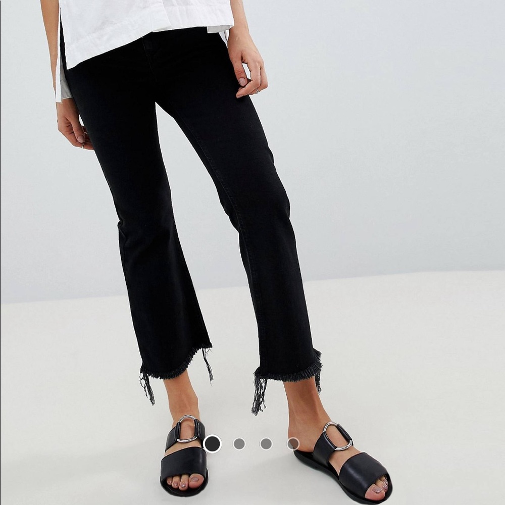 ASOS maternity cropped flare pants